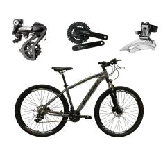 Bicicleta Aro 29 Ksw Xlt Câmbios Shimano Altus 24V Freios a Disco Hidráulicos Suspensão com Trava-Unissex