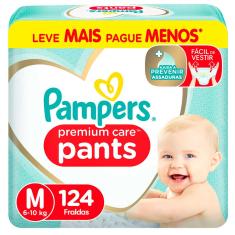 Fralda Pampers Premium Care Pants M - 124 Unidades 124 Unidades