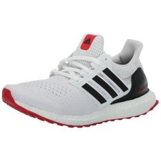 adidas Tênis feminino Ultraboost 1.0, Branco/Core Black/Better Scarlet, 45