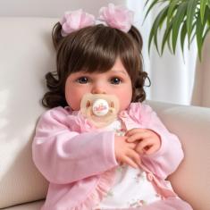 Boneca Reborn BABESIDE Lifelike Girl 50 cm com kit de alimentação