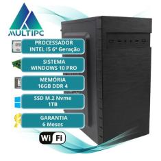 Computador I5 MultiPc 6ª Geração 16GB RAM SSD 1TB Nvme WiFi Windows 10