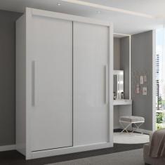 Guarda-Roupa Solteiro Cardiff 2 Portas 2 Gavetas Branco - Panorama Móv