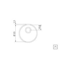 Cuba de embutir Tramontina Luna 35 BL, 3