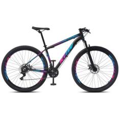 Bicicleta Aro 29 KRW Alumínio 24 Vel Freio a Disco Mecânico R6, 19, Pr