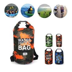 Bolsa Impermeável Saco Estanque 20 Litros Camping Bag - THOR, Preto co