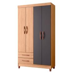 Guarda Roupa Âmbar Solteiro 4 Portas Albatroz