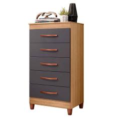 Cômoda Esmeralda Compacta 5 Gavetas Albatroz Moveis