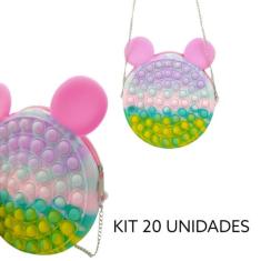 Bolsa Infantil Pop It Anti Estresse Silicone Colorida Revenda BL801 Ki