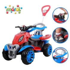 Quadriciclo Infantil Passeio E Pedal Haste Empurrador - MARAL BRINQUED