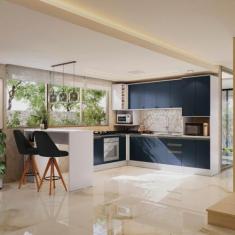 Cozinha De Canto Modulada Celeste Kappesberg 100% Mdf