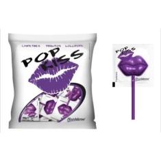 Pirulito Pop Kiss Framboesa Pacote C/50unid - 500g