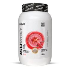 Iso Whey (900g) - Sabor: Morango - Nutrata, Morango, 900g