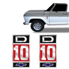 Adesivo D10 Emblema Lateral Modelo Original Chevrolet - Par - SPORTINO