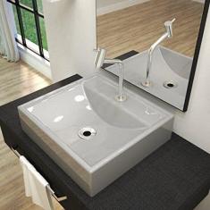 Kit Cuba Q39 com Torneira Pratika 1060 Metal e Válvula 1 Pol. Sifão Cromado e Flexível Compace Cinza