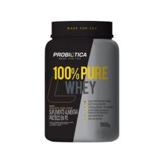 Whey Protein Concentrado Probiótica 100% Pure - 900G Iogurte Com Coco