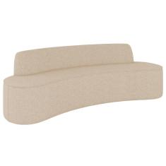 Sofá 3 Lugares Para Sala De Estar Living 180cm Koane D06 Linho Marfim - Mpozenato