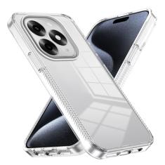 Escudo protetor do telefone Capa cristalina compatível com itel S23+, compatível com PC acrílico rígido Itel S23 Plus, capa traseira protetora ultrafina, capa de absorção de choque antiarranhões (Siz