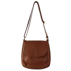 Bolsa Transversal Topgrife Couro Caramelo