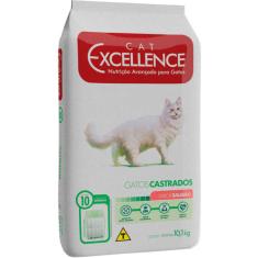 Ração Seca Cat Excellence Salmão para Gatos Adultos Castrados - 10,1 Kg