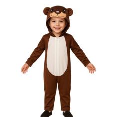 Pijama Infantil Macacão Kigurumi Fantasia Urso Marrom - ANJO DA MAMÃE,