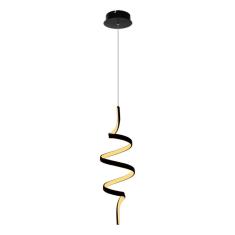 Pendente Worm LED Integrado 30w Quality Pd1427 Preto St1897