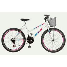 Bicicleta Aro 26 Kls Sport Gold Freio V-Brake Mtb 21 Marchas Feminina,