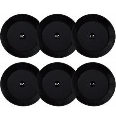 Jogo De 6 Pratos Rasos Redondos 26cm Pratos De Plástico UZ - UZ Utilid
