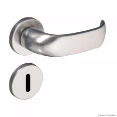 Fechadura Interna Aço Zamac Contemporânea Com Roseta Pado Cromado