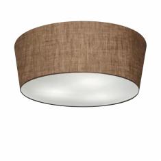 Plafon Cone Md-3003 Cúpula em Tecido 12/40x35cm Café Bivolt