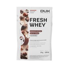 Fresh Whey Protein - Chocolate e Avelã Sachê 31g - 20g de Proteínas por Porção - Suplementos Naturais, Suplementação Treino Academia, Ganho Muscular Hipertrofia - DUX HUMAN HEALTH