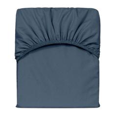 Lençol Avulso Casal Padrão Slim Com Elástico Percal 200 Fios - Marinho