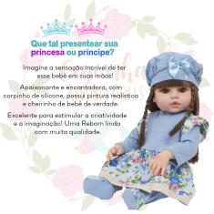 Bebe Tipo Reborn Menina Princesa 100% Silicone Com Enxoval