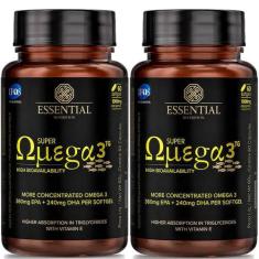 Kit 2x Super Omega 3 TG (60 caps cada) 1000mg - Essential Nutrition