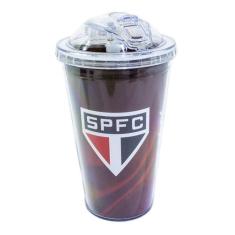 Copo De Plástico Com Canudo 450ml - São Paulo - Mileno