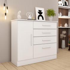 Cômoda 4 Gavetas 1 Porta Chicago Tcil