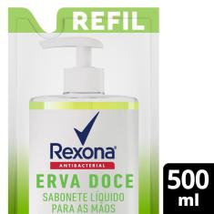 Sabonete Líquido para as Mãos Rexona Antibacterial Erva-Doce 500ml Refil