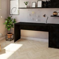 Mesa Reta Corp 25mm 120 Cm Bramov Móveis Preto