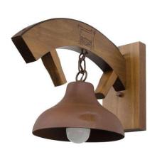 Arandela Rústica Madeira e Metal Estância Madelustre , 110V/220V (Bivo