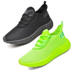 Tênis Feminino Running Esporte Confortável Corrida Kit 2-Feminino