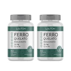 2x Ferro Quelato 34mg 60 comprimidos Lauton Nutrition - Clinical Series