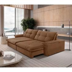 Sofá Gaia Veludo 02 Módulos 80 Cm B25cm Meu Sofá Online B016 Veludo Marrom