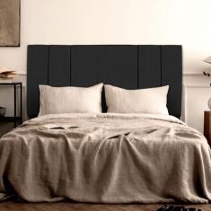 Cabeceira EMILY para Cama Box Queen 160 cm  - Móveis ME, preto