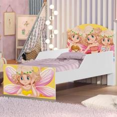 Mini Cama Fadinhas Coloridas Com Colchão - CasaH