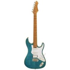 Guitarra Aria Pro Ii 714-mk2 Fullerton Turquoise Blue