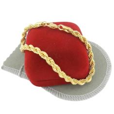 Pulseira Masculina 19Cm 5Mm Largura Folheada Ouro Pl214