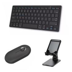 Teclado Bluetooth + Mouse Bluetooth + Sup. Para Tablet Galaxy Sm S6 Li
