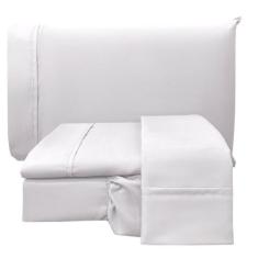 Jogo Cama Lençol Casal Conforto Percal 300 Fios 4 Peças - Casa Show En