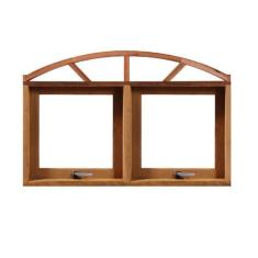 Janela Maxim-Ar Panorâmica 80cm Arco em Madeira Maciça Cedro Arana Cas