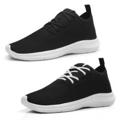Kit 2 Tênis Masculino Leve Moderno Caminhada Dia a Dia Confortavel - E