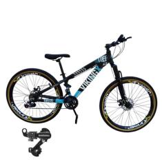 Bicicleta Vikingx 24V Tuff 25 Cambio Shimano Traseiro Aluminio Rodas V